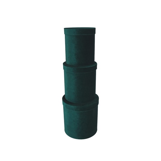Welurowe pudełka prezentowe s/3 śr 23cm/25cm -zdjęcie numer 1
