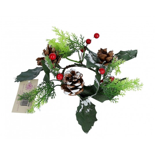 Wianek z szyszką śr.14cm -zdjęcie numer 1