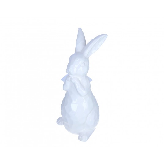 Zając biały z ceramiki 22cm/10cm -zdjęcie numer 1