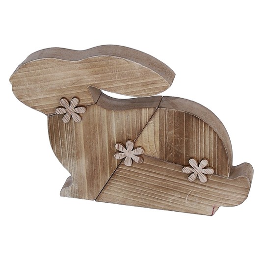 Zając z drewna 15cm/20cm/2cm -zdjęcie numer 1