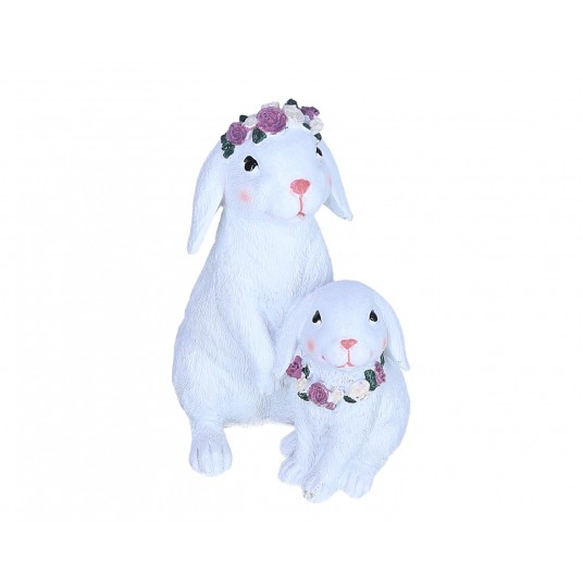 Zajączek biały do kompozycji 18cm/11cm -zdjęcie numer 1