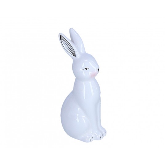 Zajączek biały stojący 12cm/5,5cm -zdjęcie numer 1