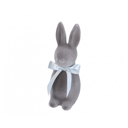 Zajączek do dekoracji szary 15 cm -zdjęcie numer 1