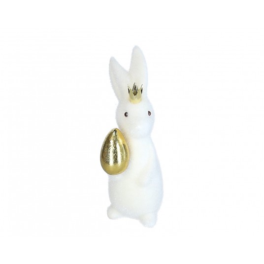 Zajączek kremowy z jajkiem i koroną 20cm/7cm -zdjęcie numer 1