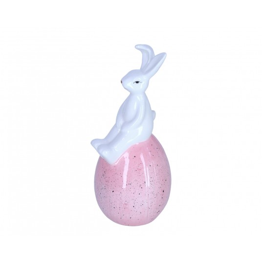 Zajączek na jajku wielkanocym śr 8cm/19cm -zdjęcie numer 1