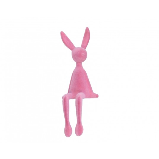Zajączek siedzący j. różowy 28 cm -zdjęcie numer 1