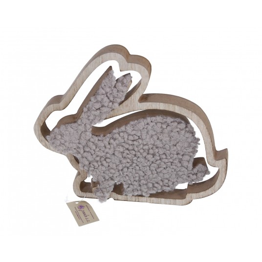 Zajączek w brazowym futerku 20cm/22cm /2cm -zdjęcie numer 1