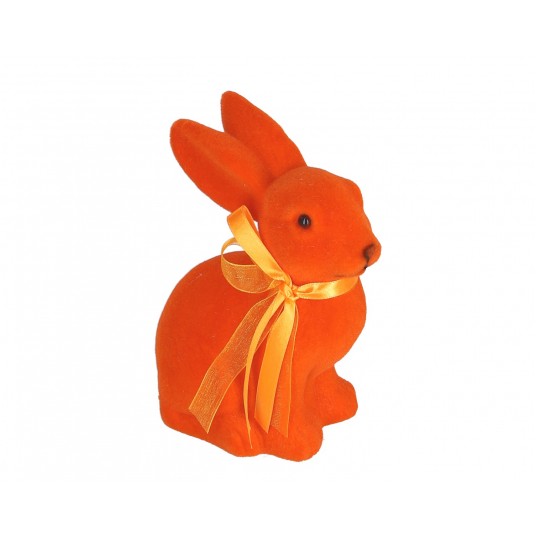 Zajączek wielkanocny pomaranczowy 15cm -zdjęcie numer 1