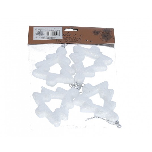 Zawieszka choinki 1op=4 szt. 1szt.=h 8cm d 1,5cm -zdjęcie numer 1