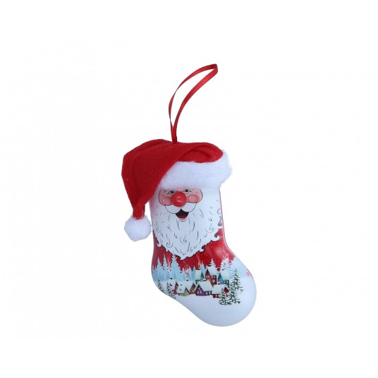 Zawieszka mikołaj z ledami 14cm/8cm -zdjęcie numer 1