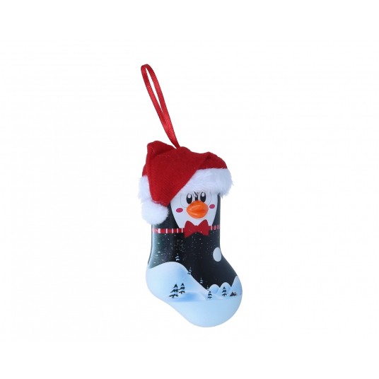Zawieszka mikołaj z ledami 14cm/8cm -zdjęcie numer 1