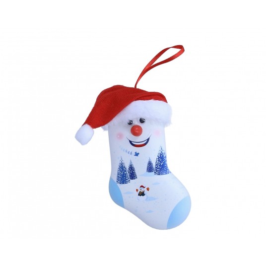 Zawieszka mikołaj z ledami 14cm/8cm -zdjęcie numer 1