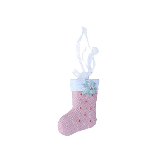 Zawieszka skarpeta róźowa 8cm/6cm -zdjęcie numer 1