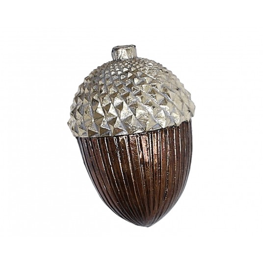 Żołądź brązowo-złoty do kompozycji śr 10cm/13cm -zdjęcie numer 1