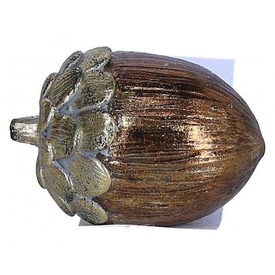 Żołądź brązowo-złoty śr 5cm/7cm -zdjęcie numer 1