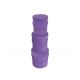 Dekor. pudełka welurowe s/3 śr 17cm/17cm -zdjęcie numer 2
