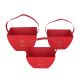 Pudełko na kwiaty czerwone s/3 14cm/14cm/20cm -zdjęcie numer 2