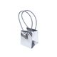 Torebka srebrna na kwiaty 15cm/13cm/12cm -zdjęcie numer 2