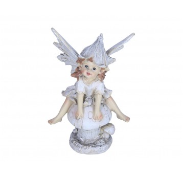 Aniołek siedzący na grzybku 23cm/14cm