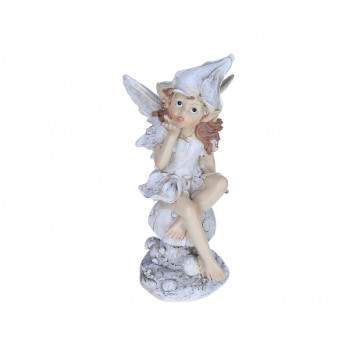 Aniołek siedzący na kamieniu 25cm/12cm