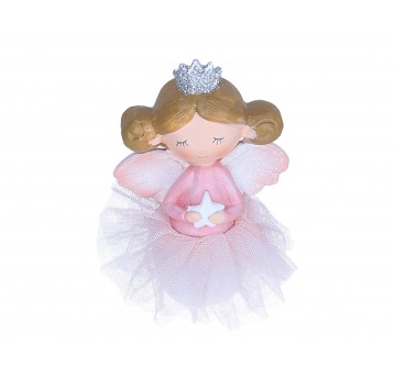 Aniołek w róźowej sukience 12cm
