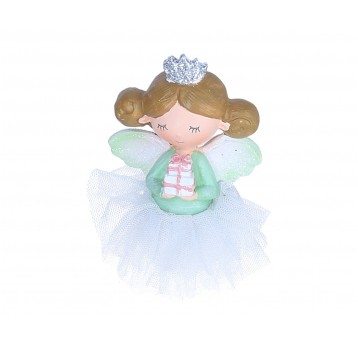 Aniołek w zielonej sukience 12cm