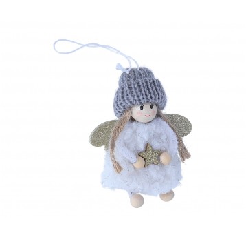Aniołek zawieszka biała do dekoracji 10cm