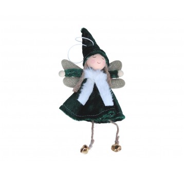 Aniołek zawieszka zielona 20cm