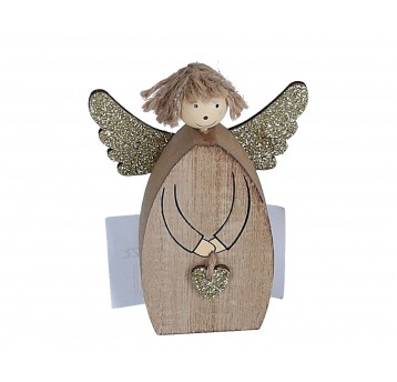 Aniolek zloty do dekoracji 12cm/8cm