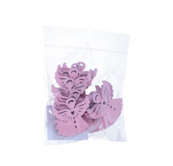 Aniołki róźowe 4,5cm/5cm op=20 szt