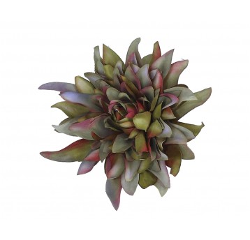 Azalia wyrobowa zielono-bordowo-fiolet śr 11cm