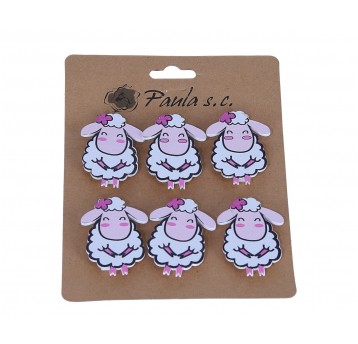 Baranek na spinaczu op=6 szt 1szt=4cm /3cm