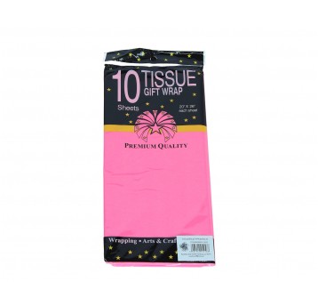 Bibułka róźowa do dekoracji 65cm/50cm op=10szt