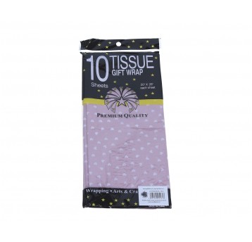 Bibułka w serca 65cm/50cm op=10szt