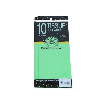 Bibułka zielona do dekoracji 65cm/50cm op=10szt