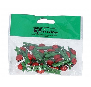 Biedronka zielony clip s/24 l 2,5cm