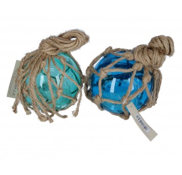 Bombki z ledami mix-ziel.nieb.śr 10cm