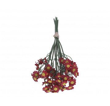 Bukiecik czerwonych kwiatów 28cm