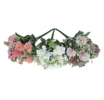 Bukiecik kwiatów mix 3 kol. 33cm