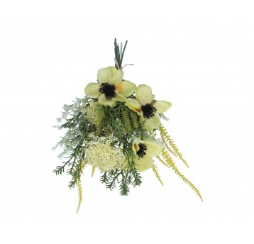 Bukiecik ozdobnych kwiatów 46cm