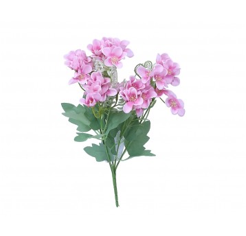 Bukiecik róźowych kwiatów 36cm