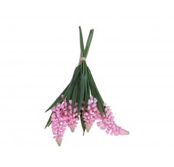 Bukiecik róźowych szafirków 28cm