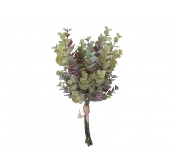 Bukiecik zielono-bordowego eukaliptusa 38cm