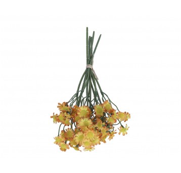 Bukiecik źółtych kwiatów do dekoracji 28cm
