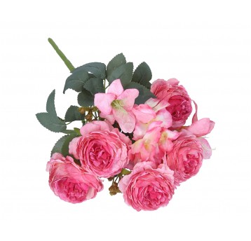 Bukiet amarantowych kwiatów 38cm