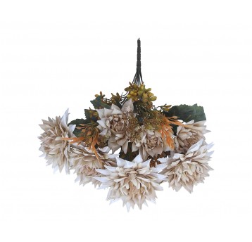 Bukiet beźowych kwiatów 50cm