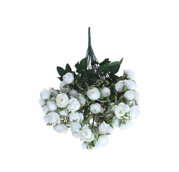 Bukiet białych kwiatów do dekoracji 56cm