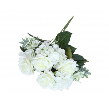 Bukiet białych kwiatów do kompozycji 56cm