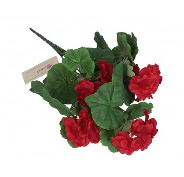 Bukiet czerwonej pelargonii do dekoracji 40cm