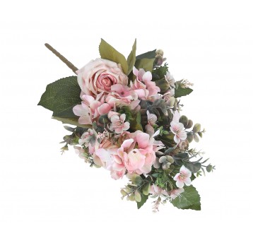 Bukiet j róźowych kwiatów 52cm